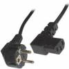 OEM Καλώδιο Τροφοδοσίας Schuko αρσ. υπό γωνία σε IECC13 θηλ., VDE 3m Μαύρο OEM Καλώδιο Τροφοδοσίας Schuko αρσ. υπό γωνία σε IECC13 θηλ., VDE 3m Μαύρο